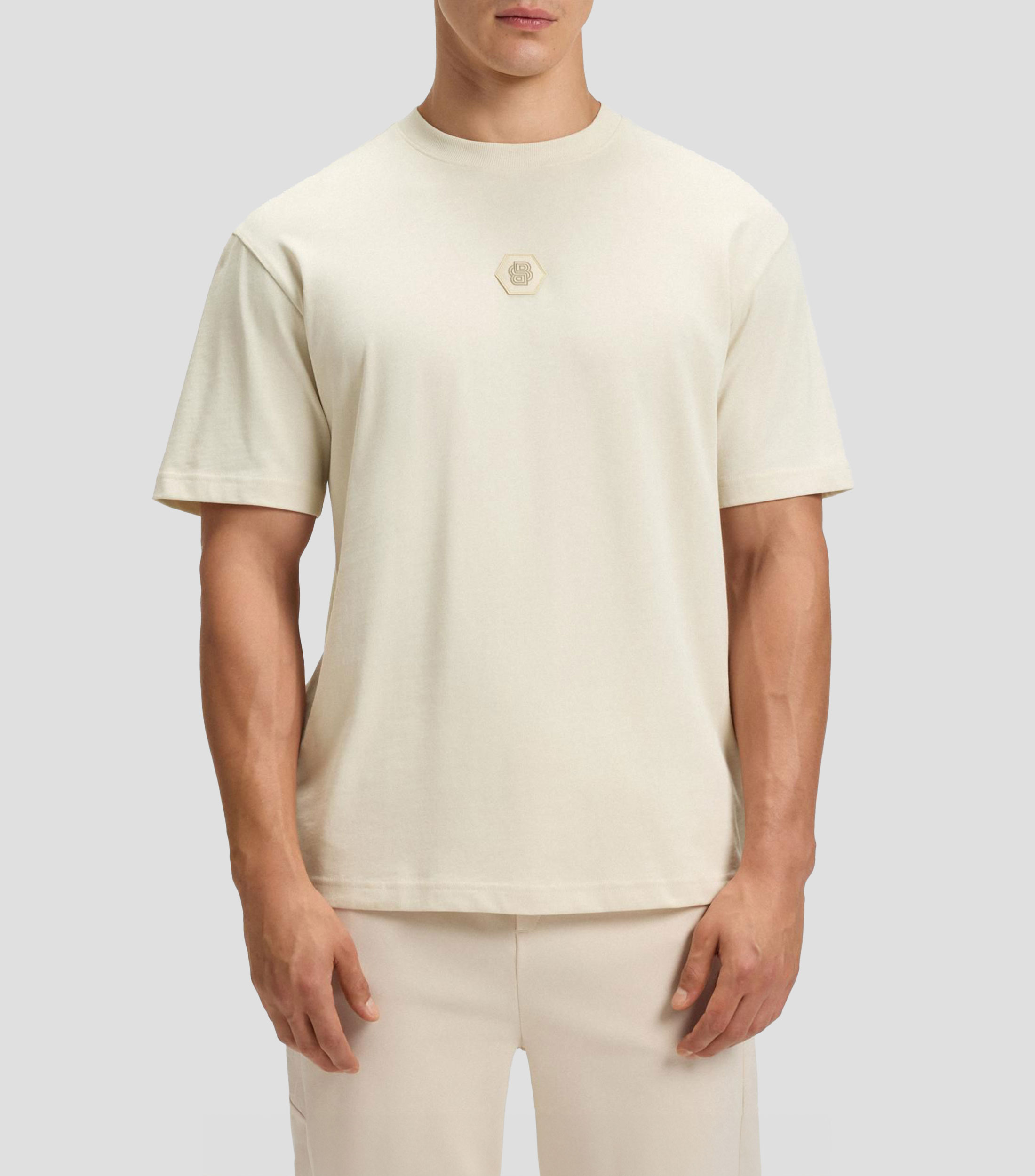 Playera de punto de algodón con monograma Double B Hombre